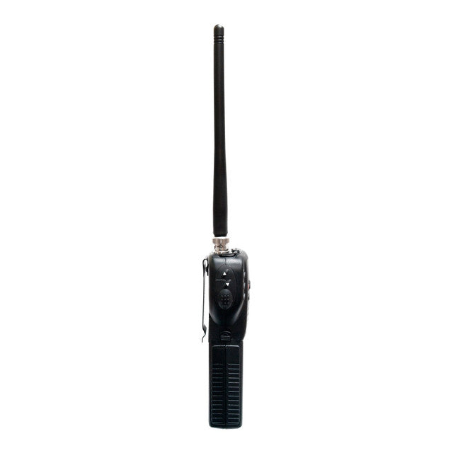 Midland 75-822 2-in-1 handheld and mobile CB radio, shown with included accessories
