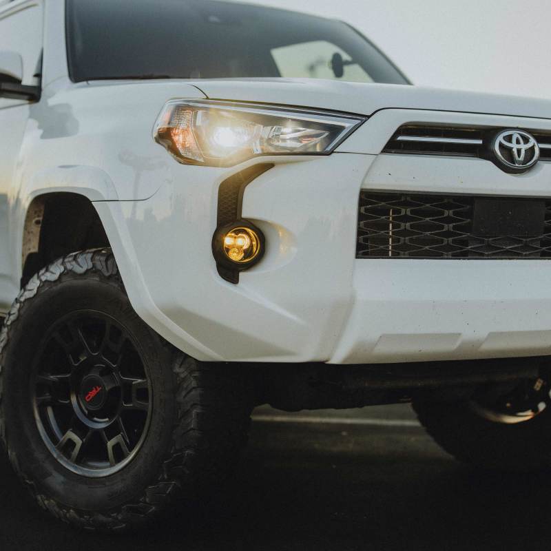 KC HiLiTES FLEX ERA 3 Dual Mode SAE Fog Light Master Kit - 2-Light for Toyota Tacoma/4Runner/Tundra, side view