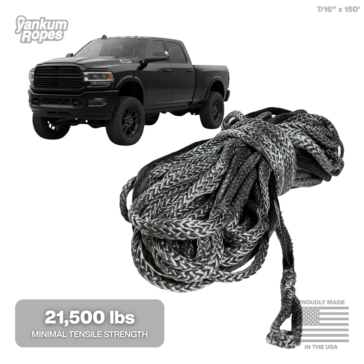 7/16" Synthetic Winch Line