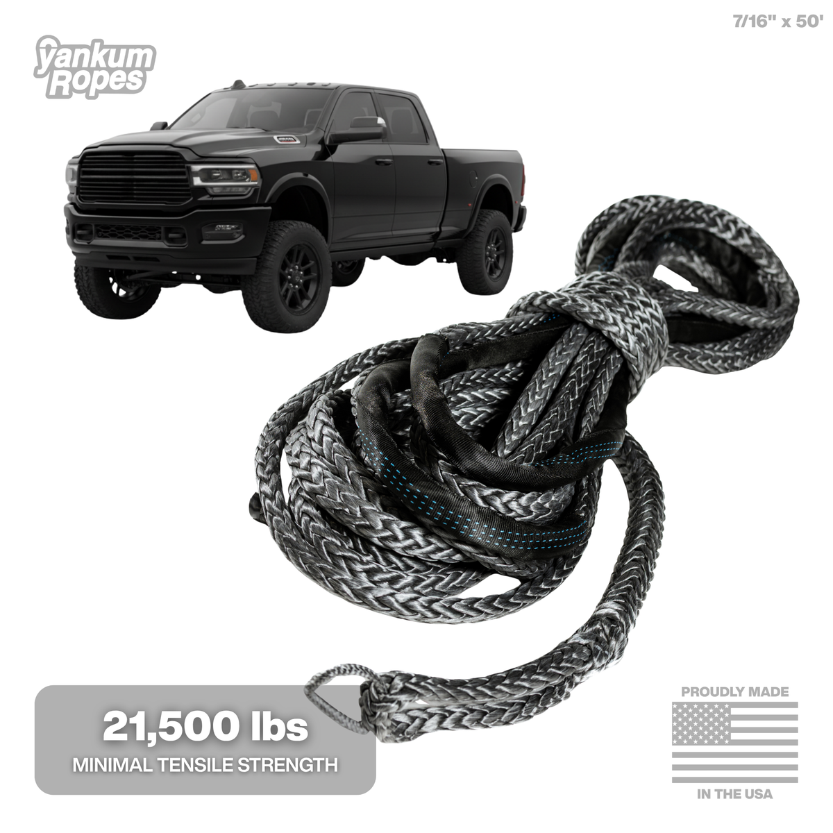 7/16" Synthetic Winch Line