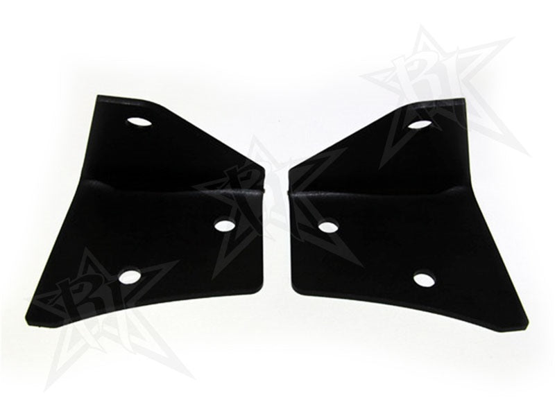 Rigid A-pillar light mount bracket for Jeep Wrangler JK, close-up detail