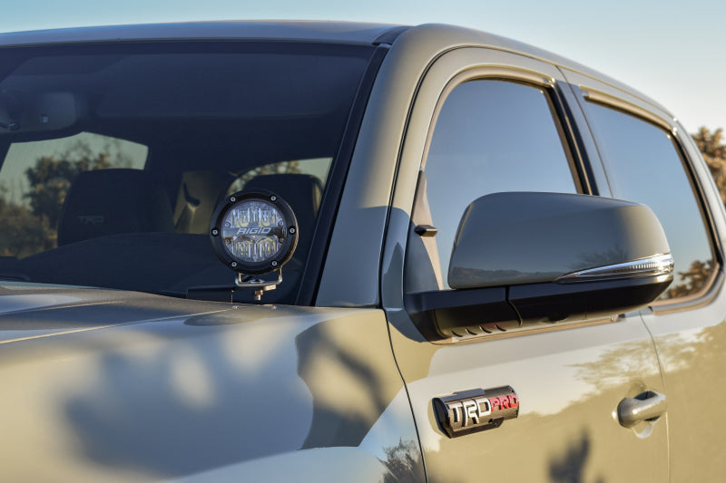 Rigid Industries stainless A-pillar light mount for the 2016-2020 Toyota Tacoma