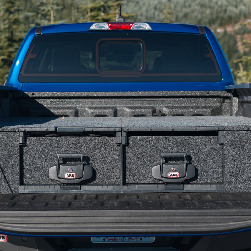 ARB Outback Solutions double drawer kit for Ford Ranger, drawers closed