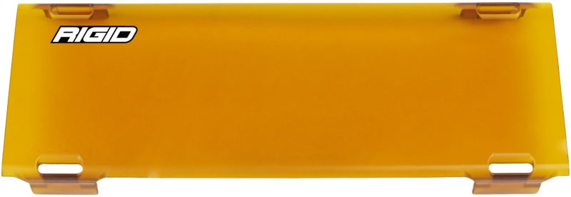 RIGID E-Series amber/yellow LED light bar cover, 10in snap-on polycarbonate (view 1)