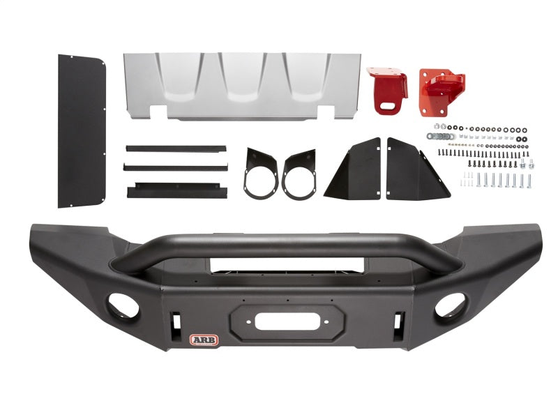 ARB Bondi Deluxe winch bumper for Jeep Wrangler JL, front view