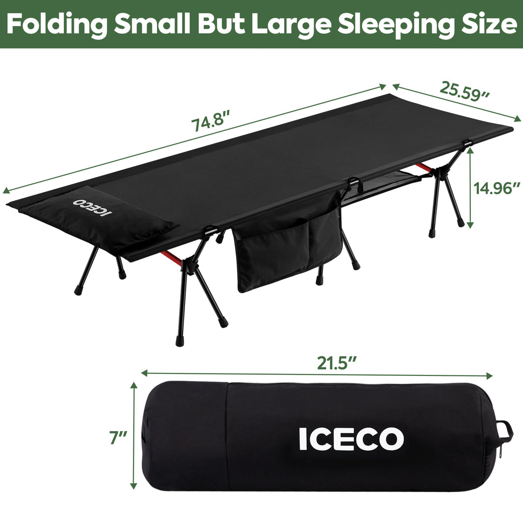 Portable Camping Cot | ICECO Camping ICECO- Overland Kitted