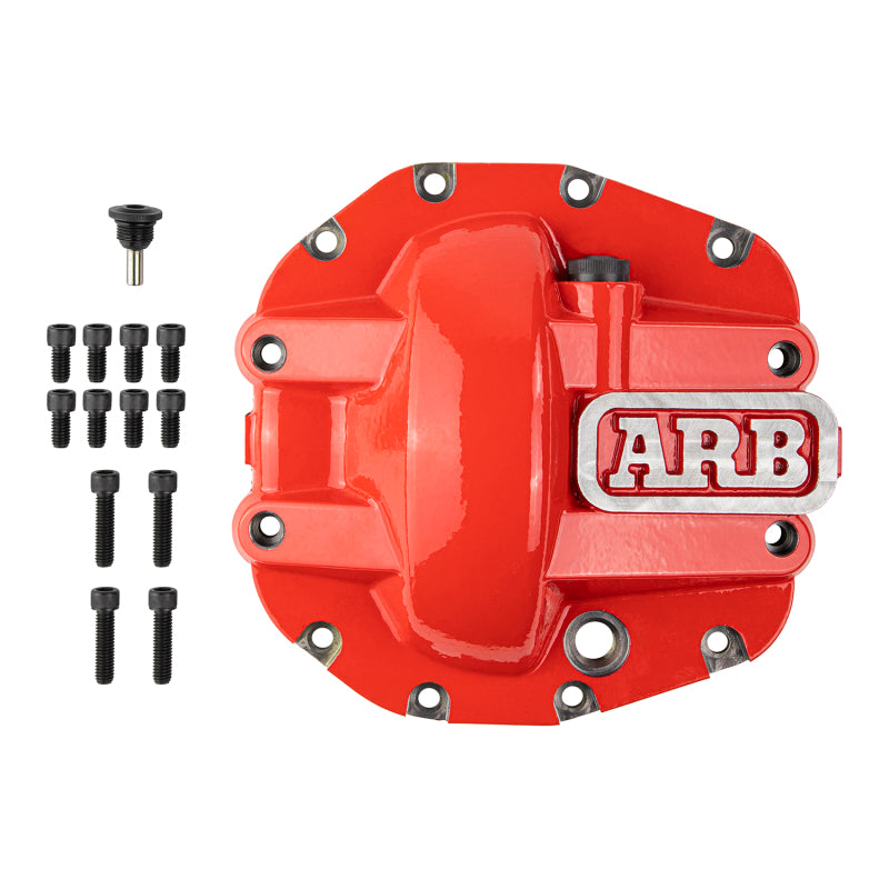 ARB M200 differential cover showing cross-brace reinforcement and drain plug