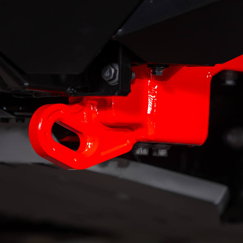 ARB 8-tonne forged red recovery point for 2024+ Toyota Land Cruiser 250, driver LHS