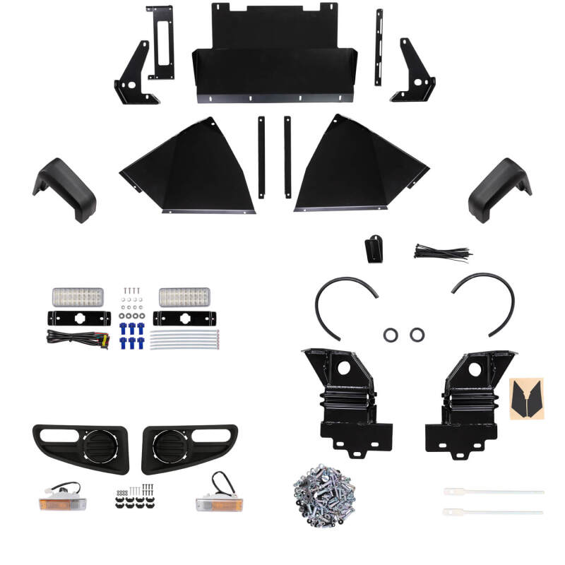 ARB Prado 150 GX/GXL Deluxe bull bar full front elevation