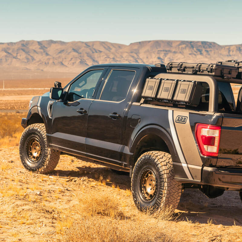 ARB F-150 bed rack BASE Rack dovetail rail detail