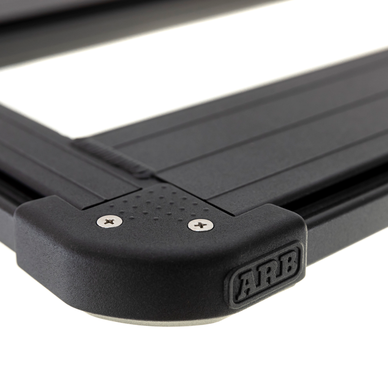 ARB BASE Rack 84x51 Mount Kit & Deflector — guard rail detail