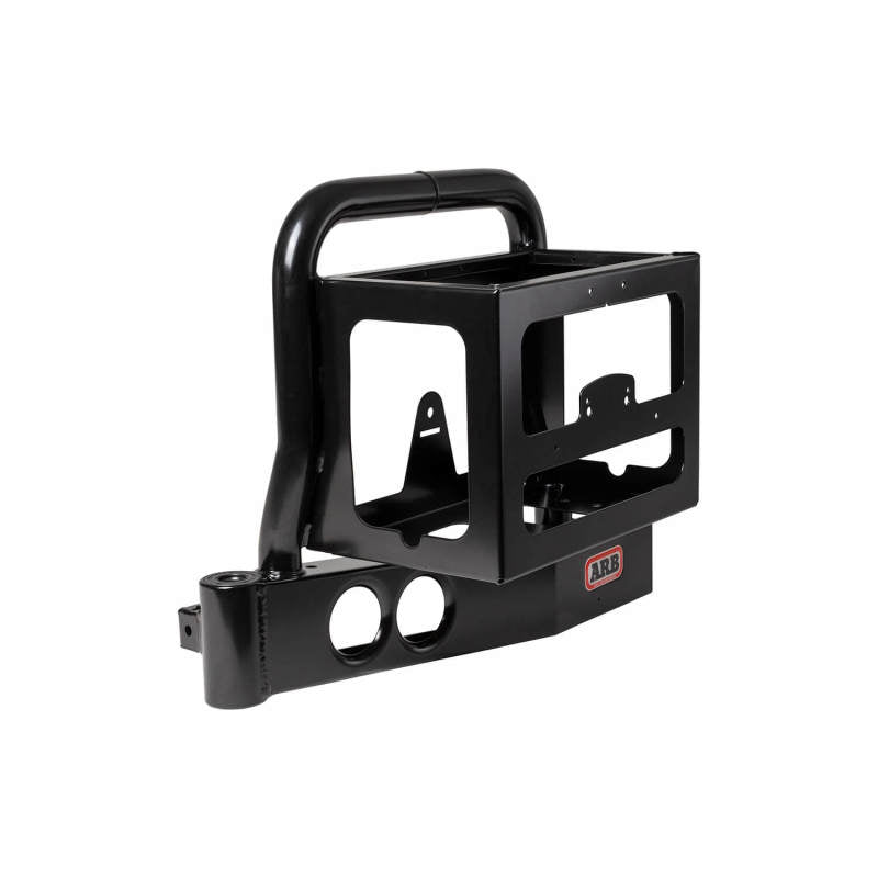 ARB Land Cruiser left jerry can holder powder coat detail
