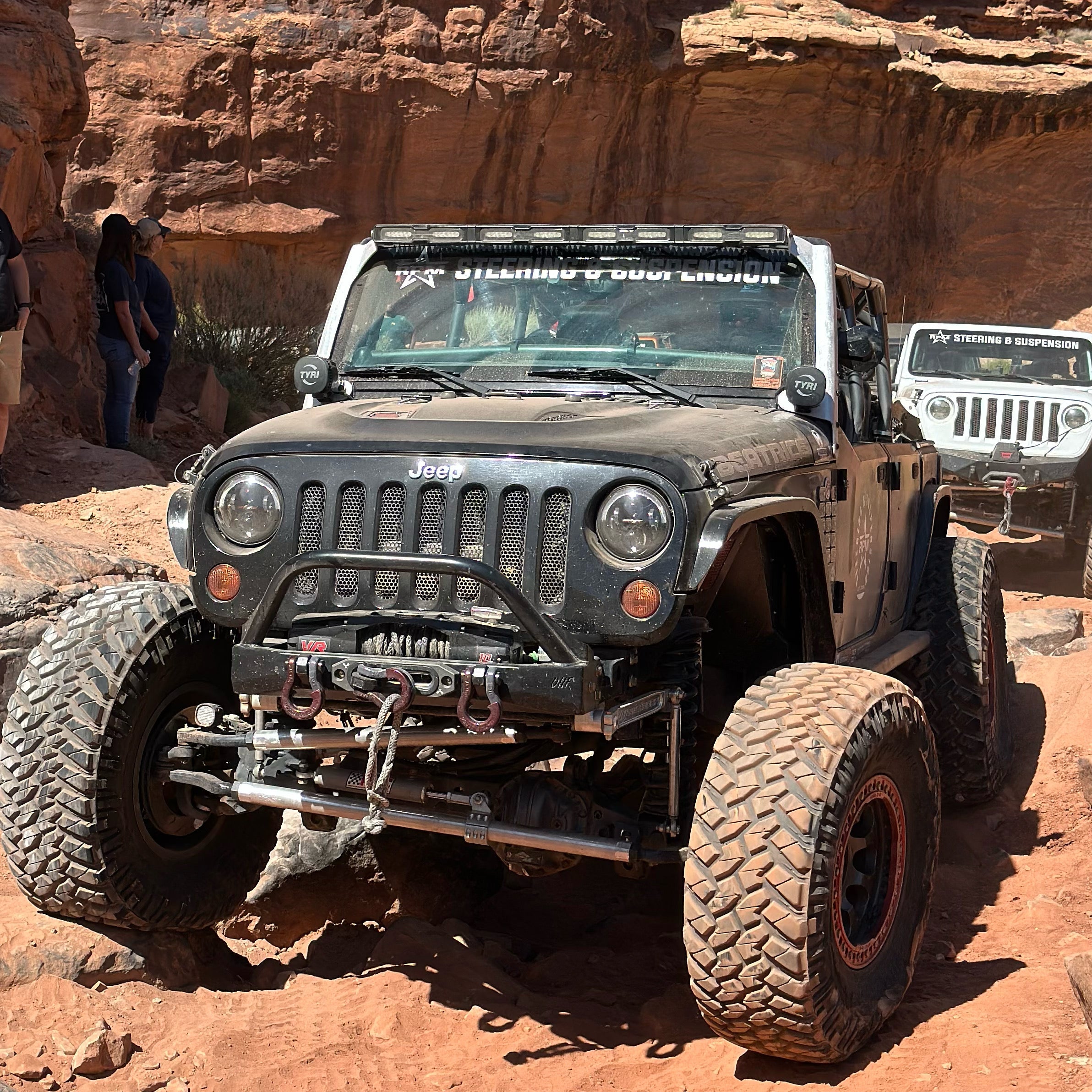 Jeep Wrangler JK Windshield Mount for Hyperion V48 - Raw Aluminum