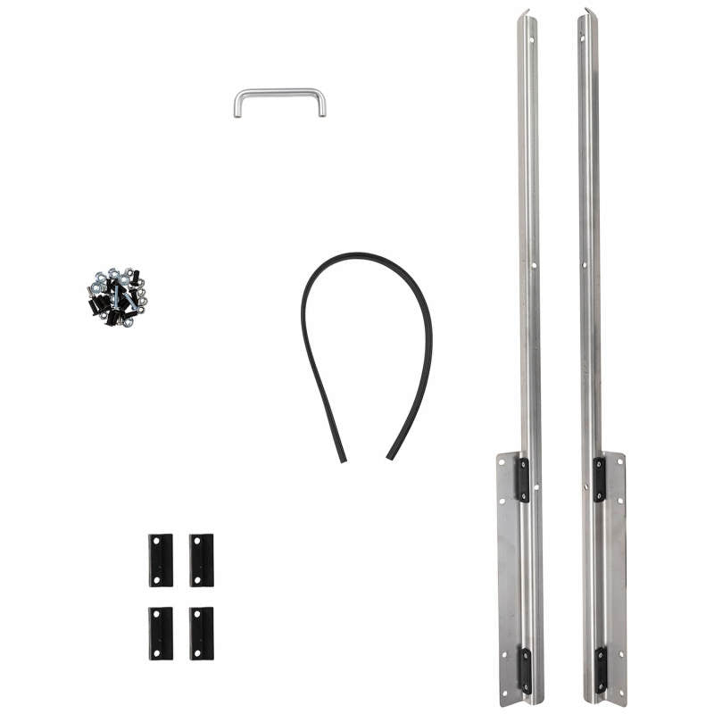 ARB roller drawer table RD1045 — brushed stainless surface detail
