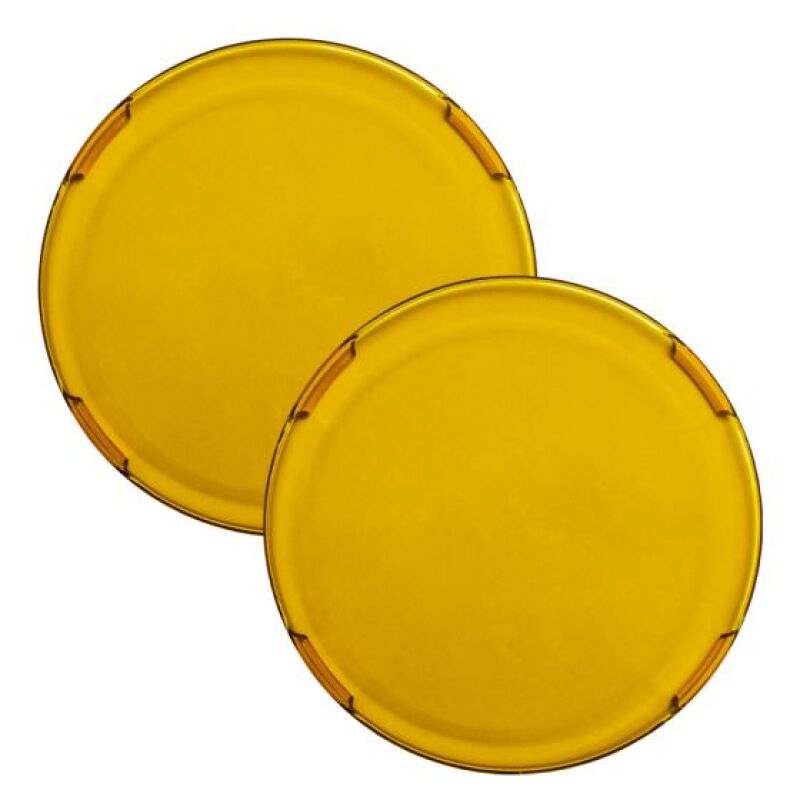 Rigid Industries 360-Series 9in LED light cover in transparent yellow polycarbonate