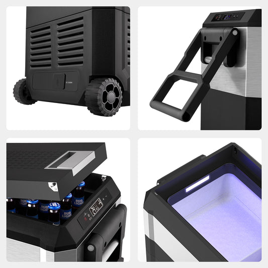 JP30 Pro Single Zone Wheeled Portable Freezer With Cover | ICECO | 30 LT JP Pro Series ICECO- Overland Kitted