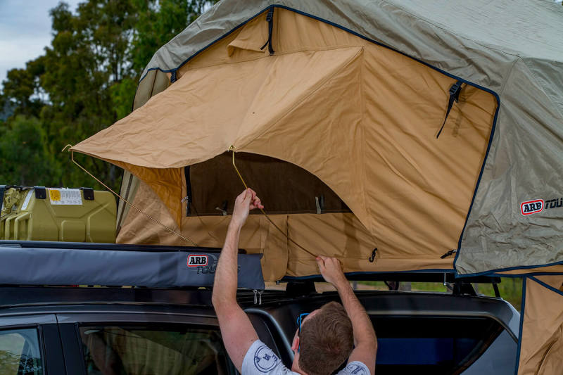 ARB Simpson tent ladder and entry
