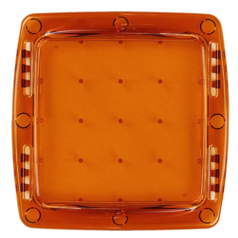 RIGID Q-Series Amber PRO snap-on light cover, transparent polycarbonate lens protector for LED lights