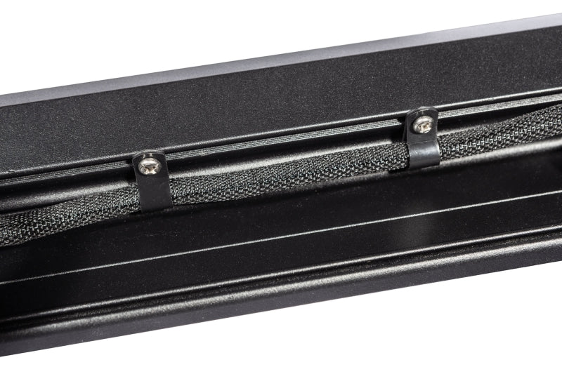 KC HiLiTES Jeep Wrangler JK 50in Overhead Xross Bar Light Mount (Bar Only) - Black, side view