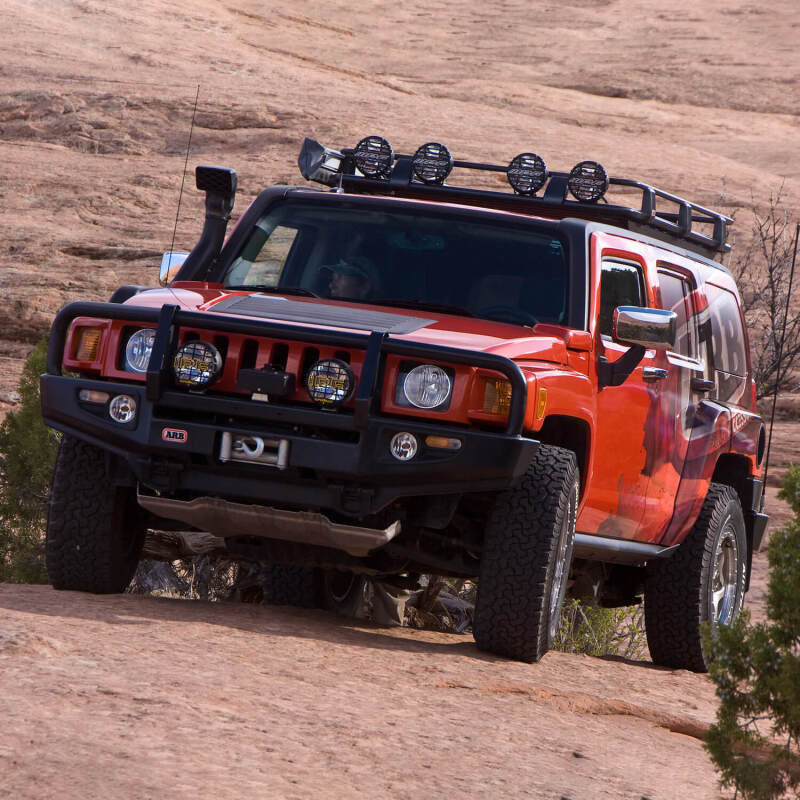 ARB Deluxe Hummer H3 bumper straight-on front view