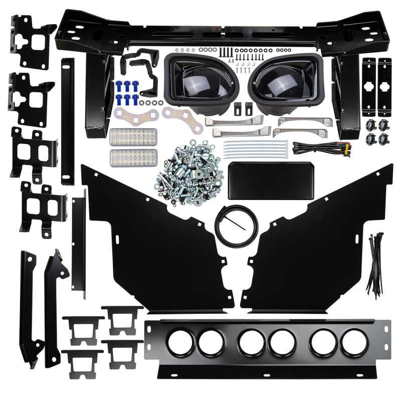 ARB Summit MKII bull bar for Ford Ranger and Everest with sensors, straight-on front view