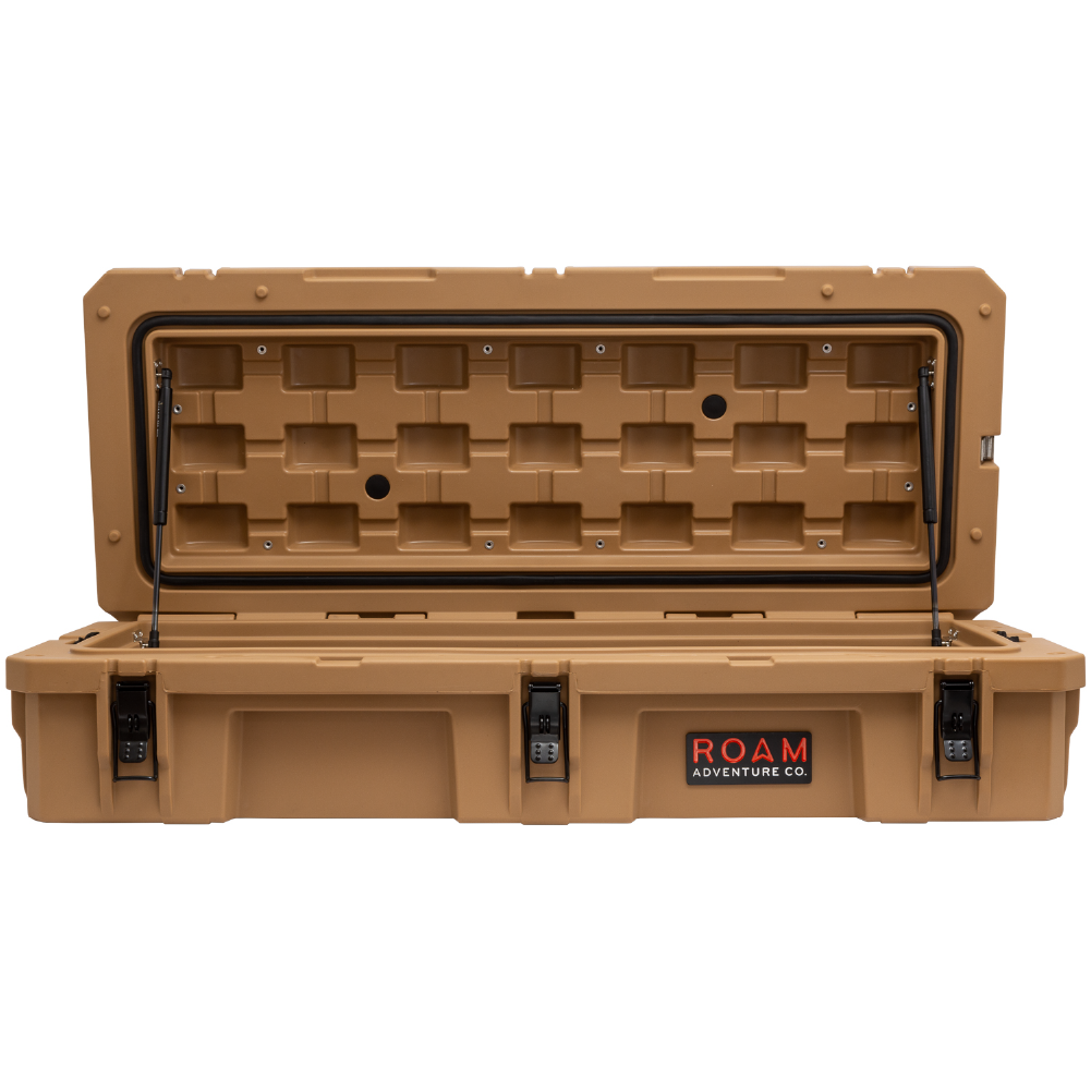 95L Rugged Case in black with lid closed