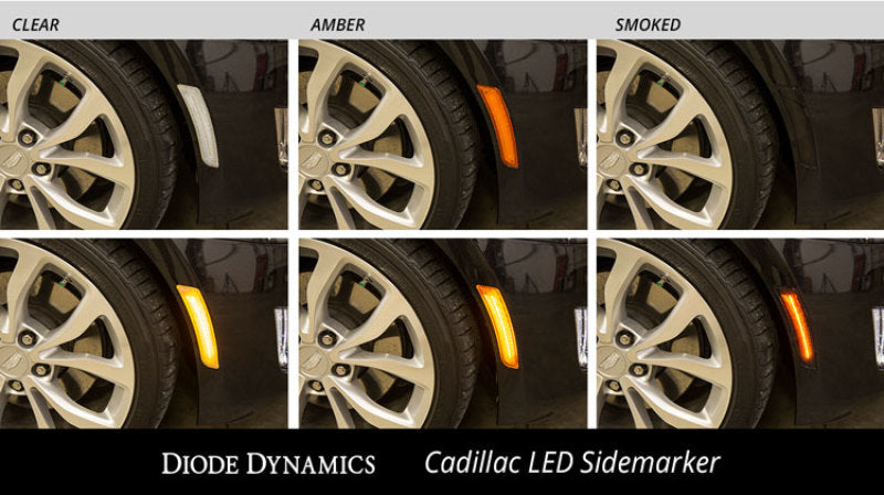 Diode Dynamics 14-19 Cadillac ATS/CTS Cadillac LED Sidemarkers Non V (Pair) Clear