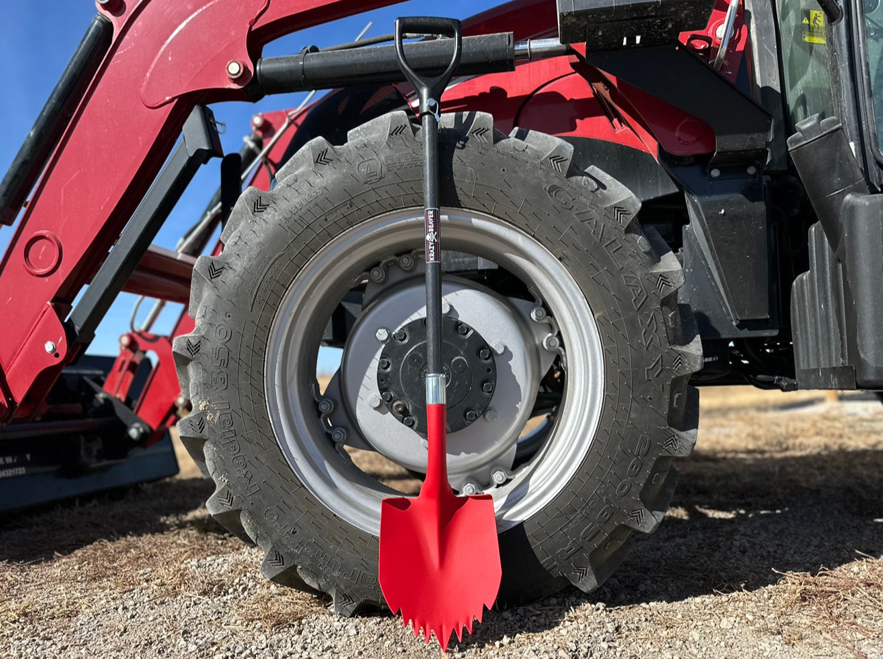 Krazy Beaver Shovel XL (Red Textured Head / Black Handle) Recovery Gear, Camping gear, Shovel, Camping Krazy Beaver Tools- Overland Kitted