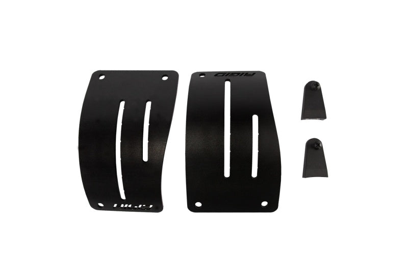 RIGID D-Series cowl mount brackets shown with black powder coat finish