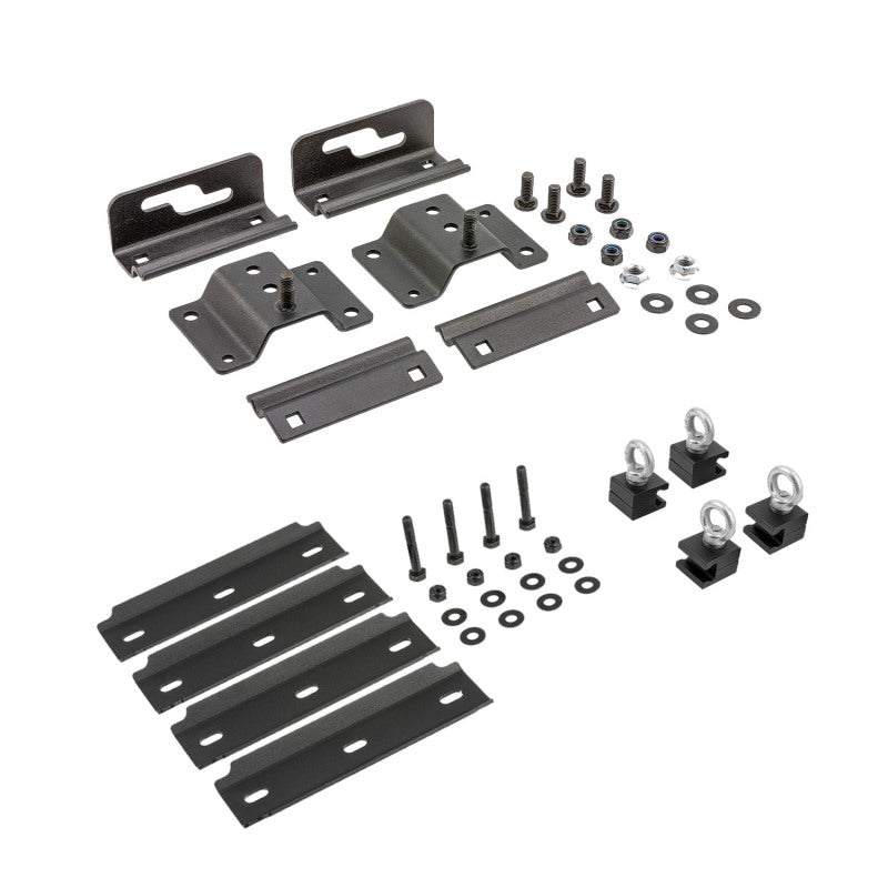 ARB BASE Rack Adventure Mount Kit with awning bracket, bridge plate and eye-bolt tie-downs