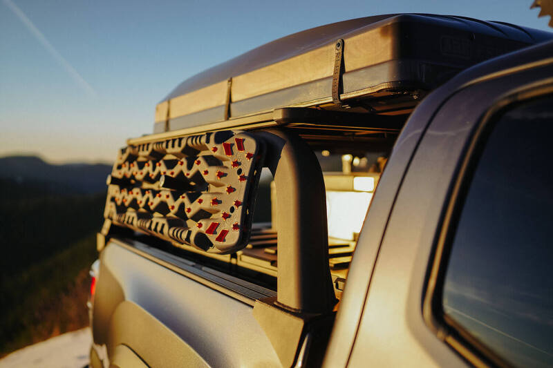 ARB Tacoma bed rack slotted deck and accessory channel detail