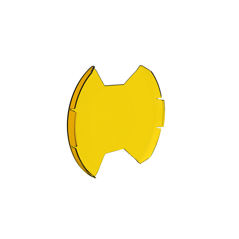 KC HiLiTES SlimLite 8in LED Light Shield SAE Driving - Selective Yellow (Shield Only)