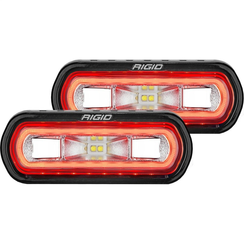 Rigid SR-L backup lamp kit mounted in the ARB rear bumper of a 2024+ Toyota Tacoma