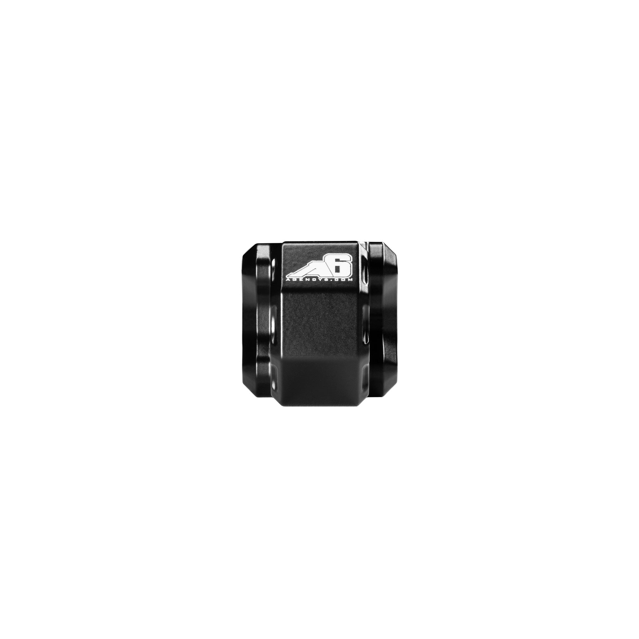 Black Agency 6 hitch shackle block, front profile