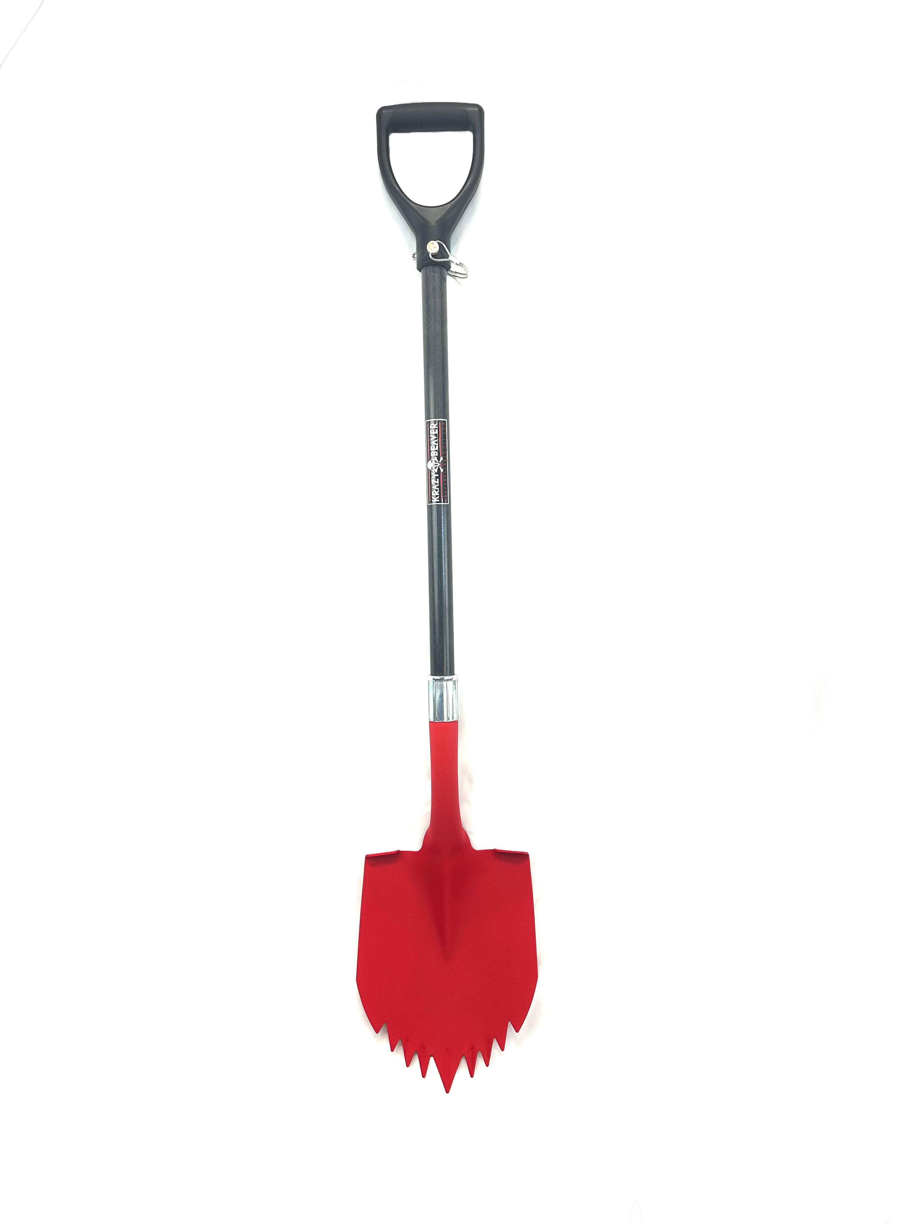 Krazy Beaver Shovel XL (Red Textured Head / Black Handle) Recovery Gear, Camping gear, Shovel, Camping Krazy Beaver Tools- Overland Kitted