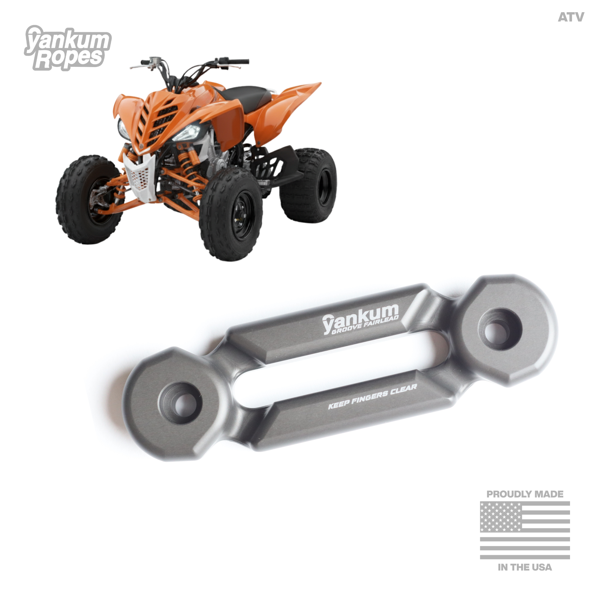 Yankum ATV Groove fairlead for quads and small machines