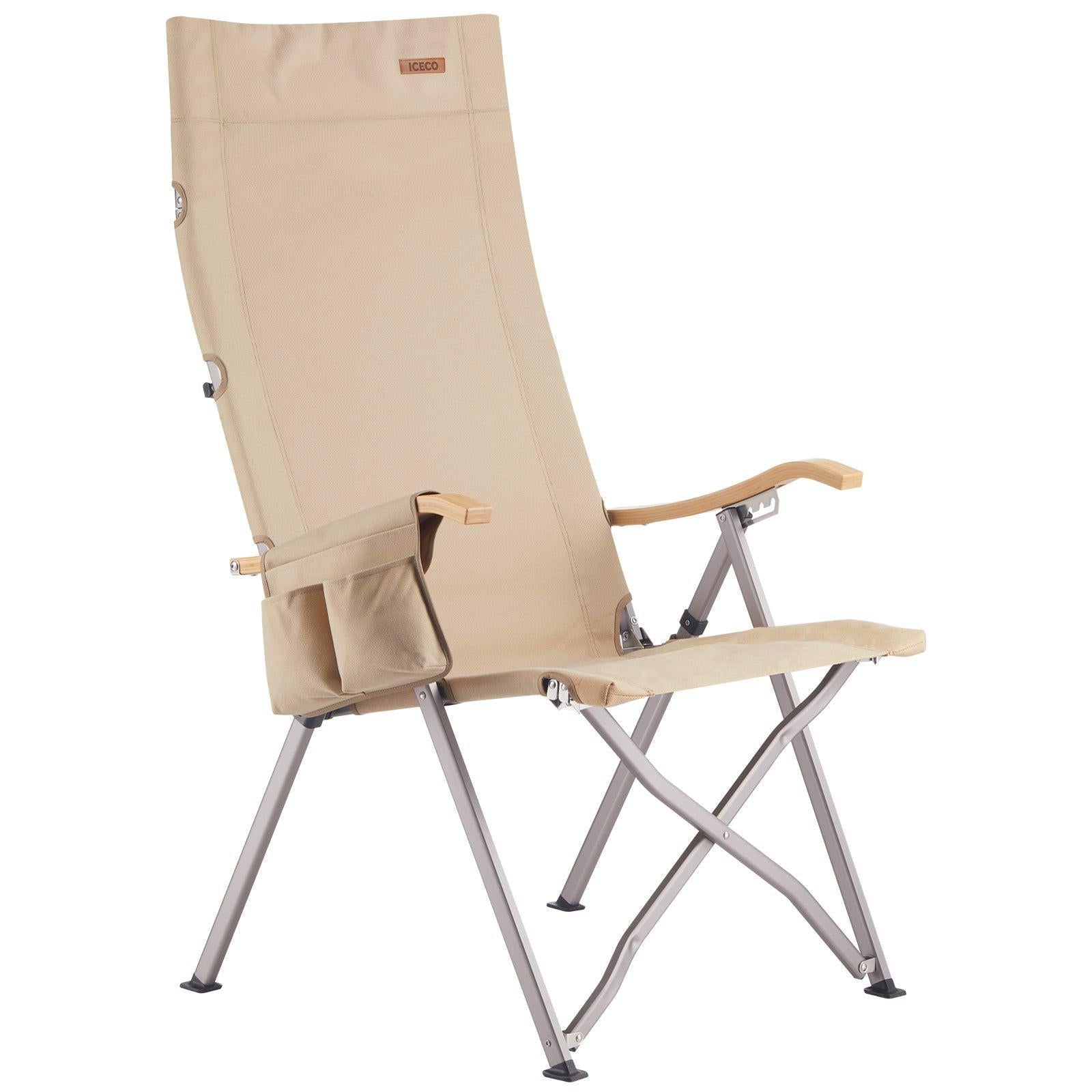 Ha1600 Adjustable Camping Chairs, High-Back Heavy Duty Folding Chair for Outside | ICECO Camel Camping ICECO- Overland Kitted