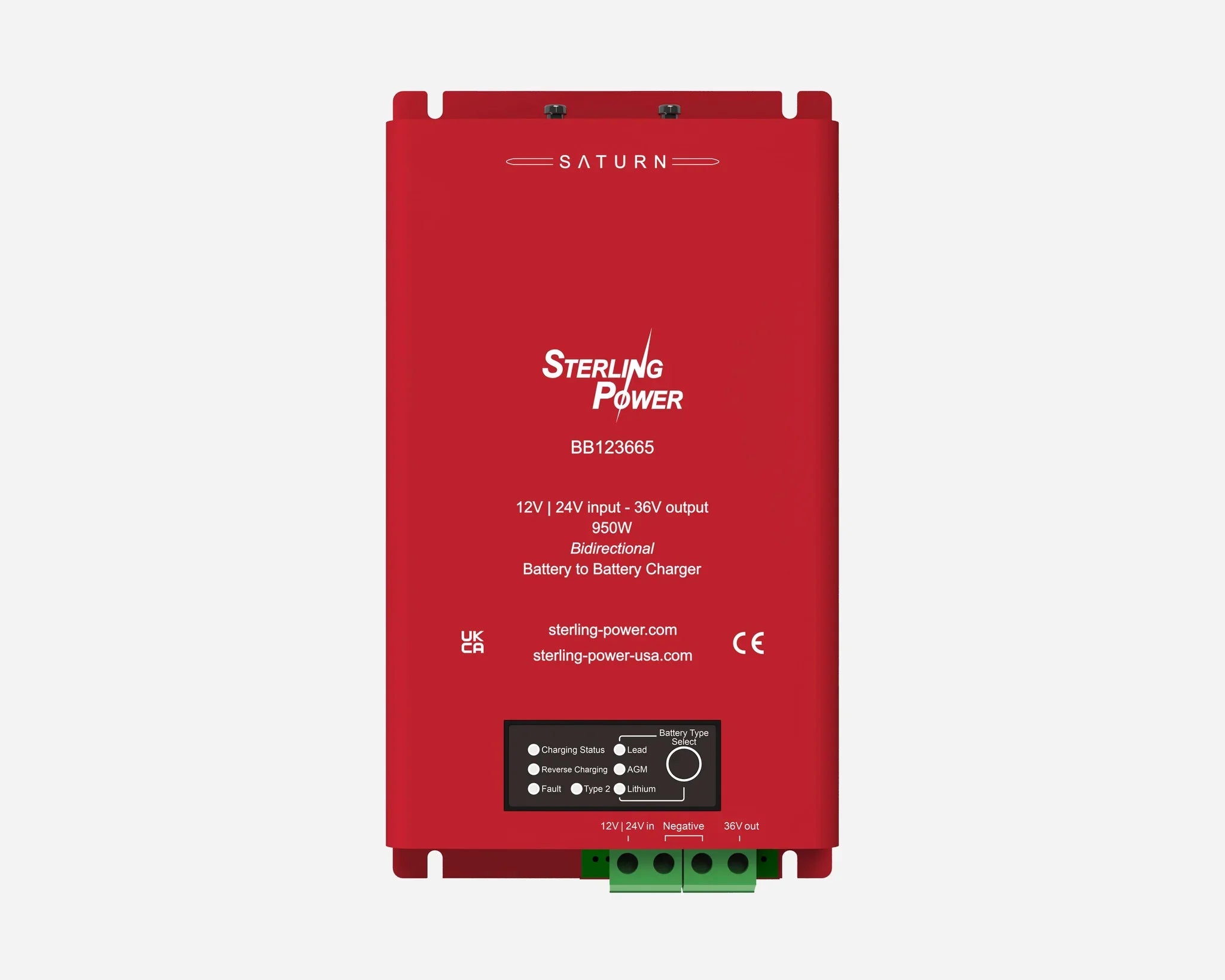 Sterling Power Saturn BB123665 | 12V/24V to 36V 850W Bidirectional DC-DC Battery Charger