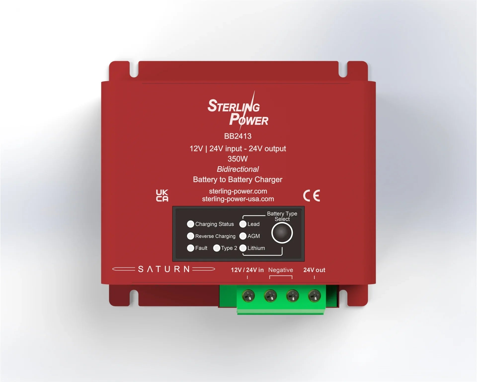 Sterling Power Saturn BB2413 | 12V/24V to 24V 13A Bidirectional DC-DC Battery Charger