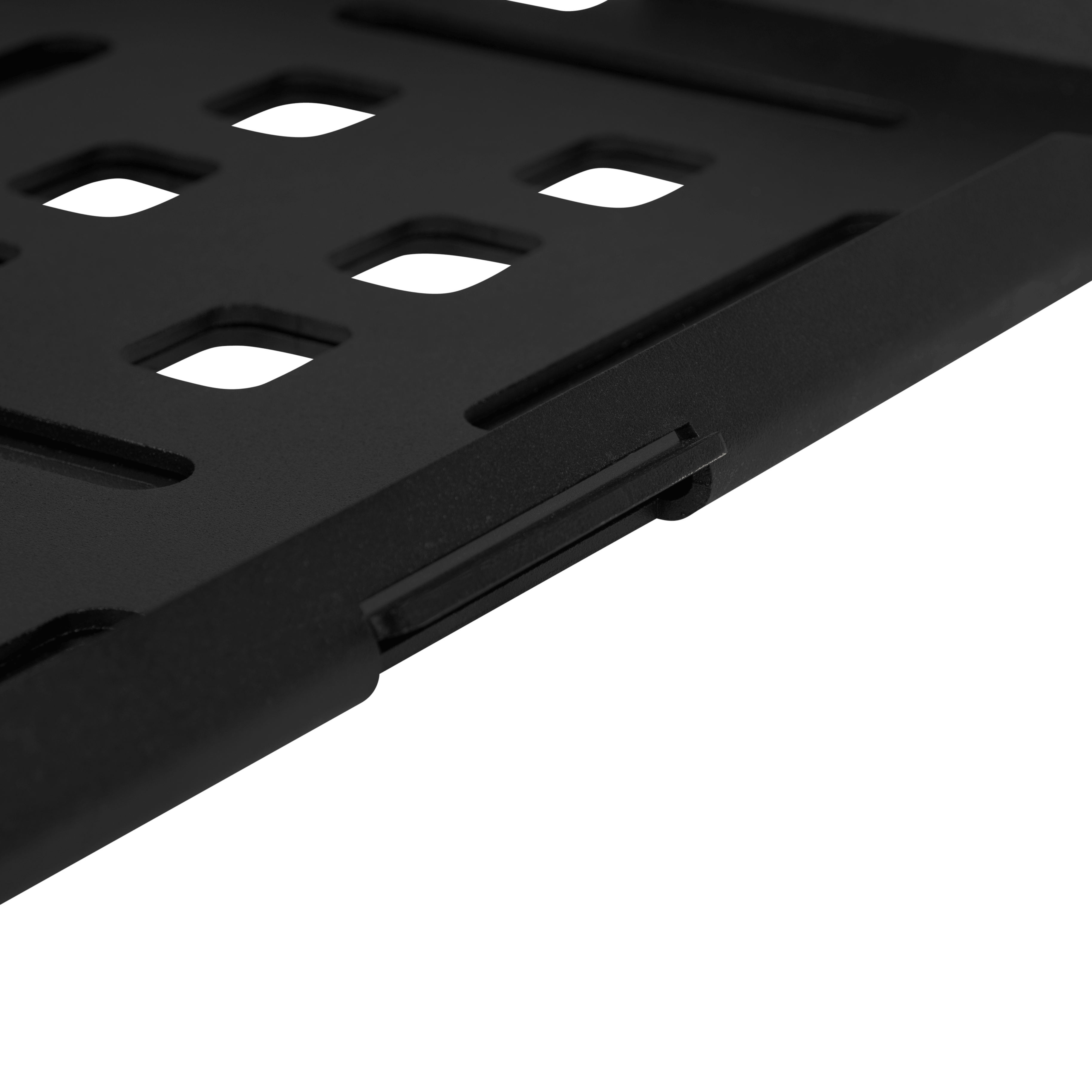Close-up of the mounting tang on the back of the SPEC XL base plate