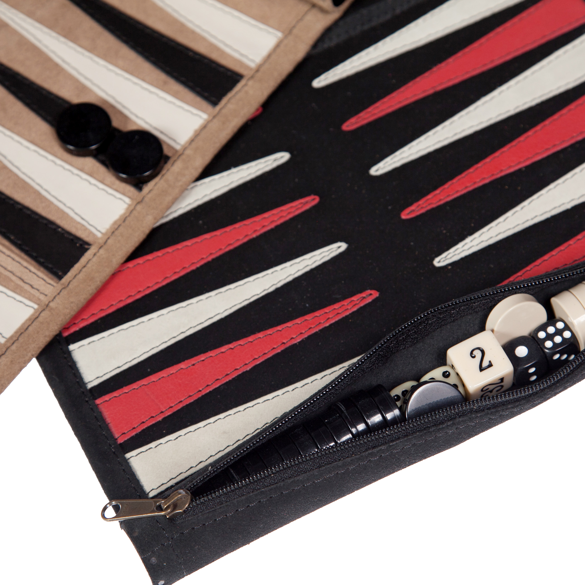 Backgammon Set (Roll-up) Melvill & Moon USA- Overland Kitted