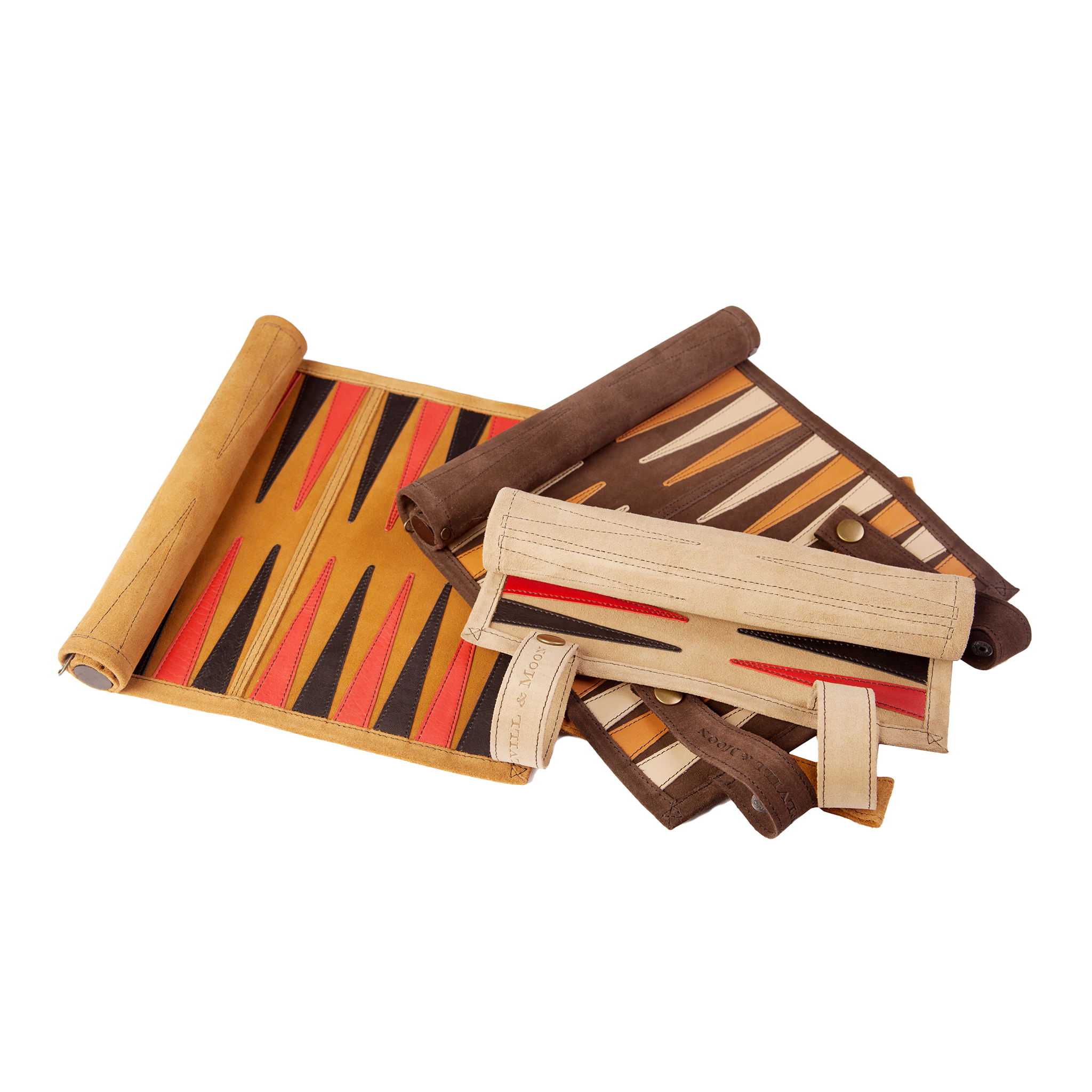 Backgammon Set (Roll-up) Melvill & Moon USA- Overland Kitted