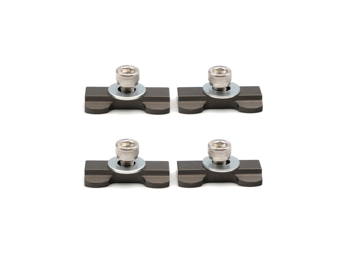 Four Freedom Coast L-track nuts with M6 bolts and washers