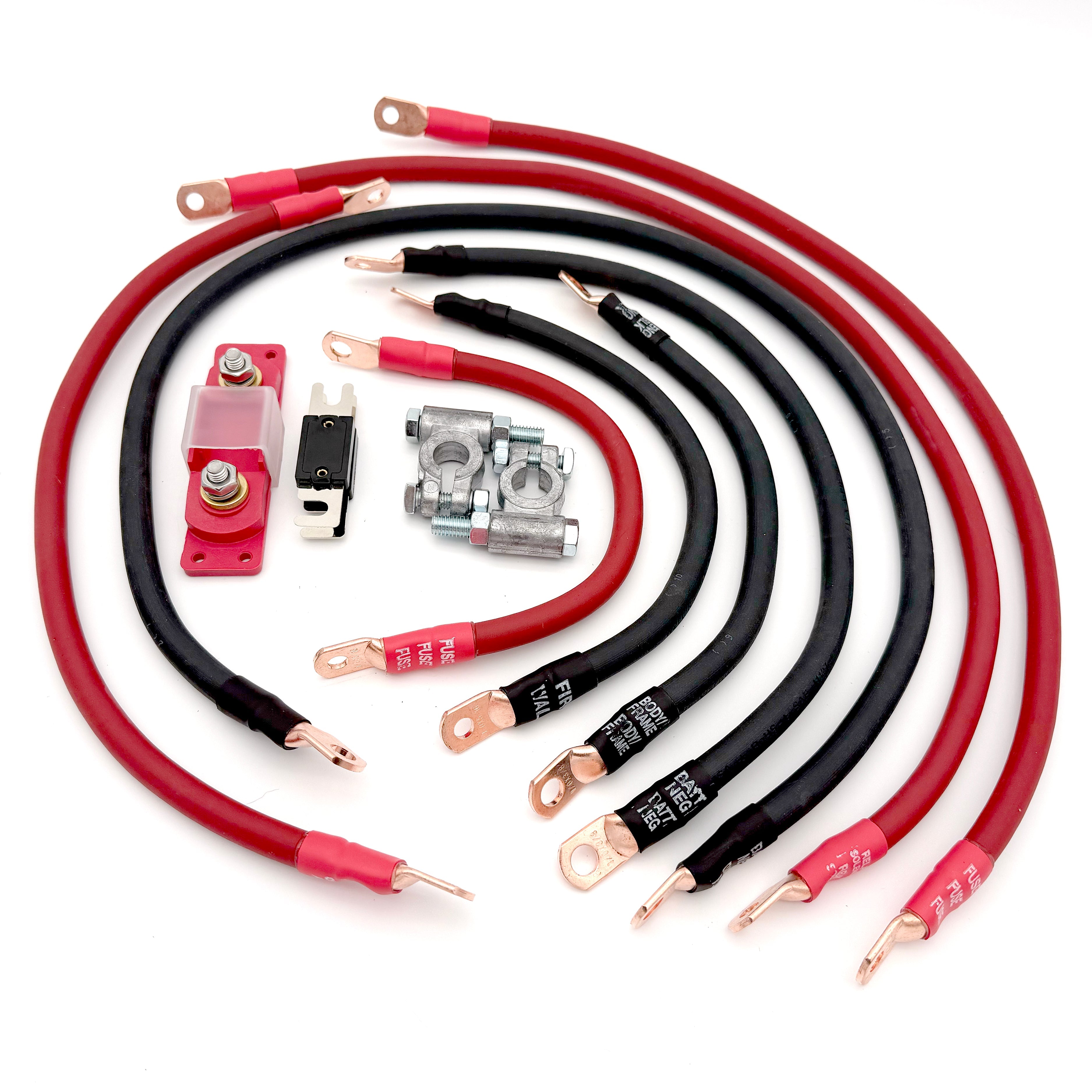 Jeep Cherokee Full Size SJ Big 7 Battery Cable Kit (1974-1983)