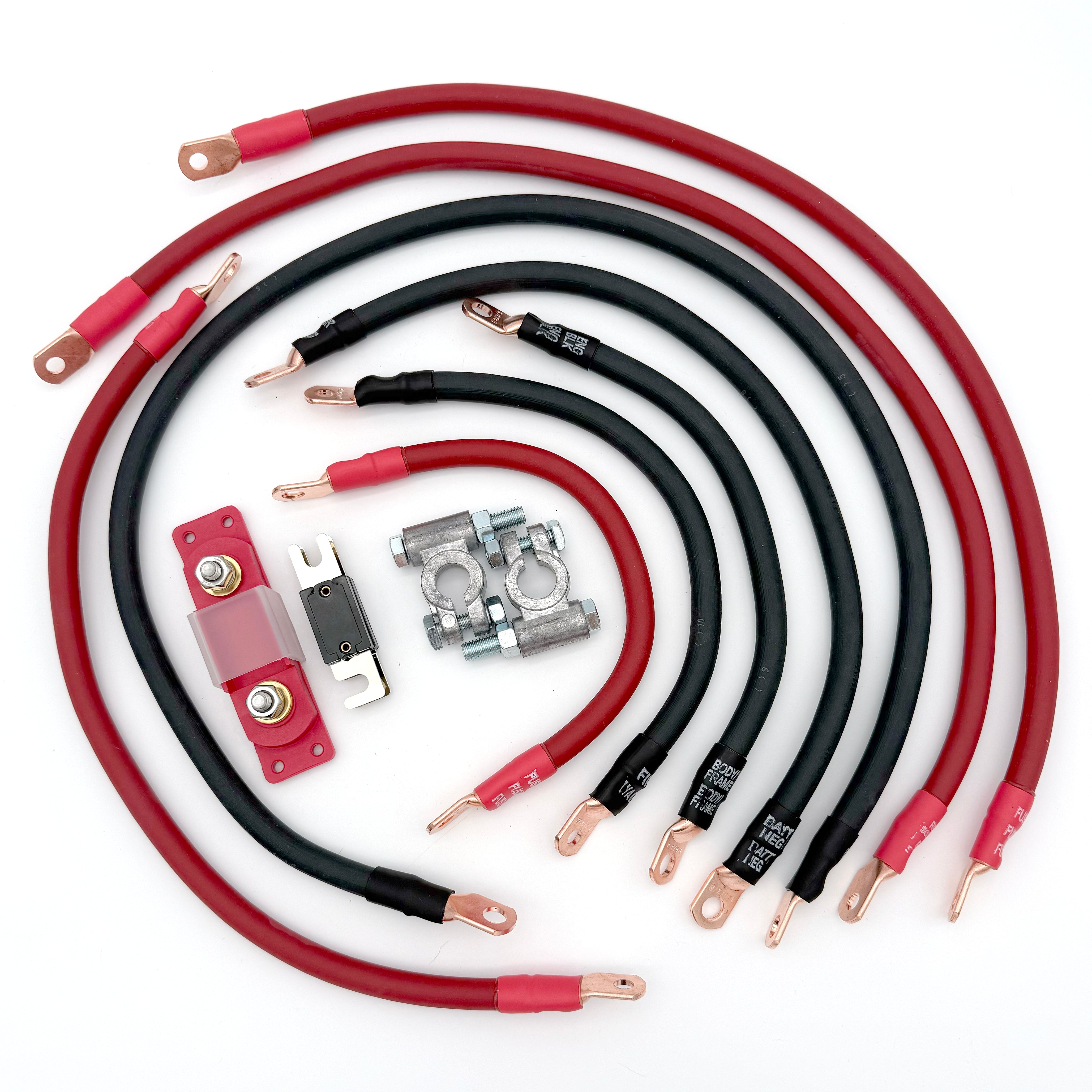 Jeep Cherokee Full Size SJ Big 7 Battery Cable Kit (1974-1983)