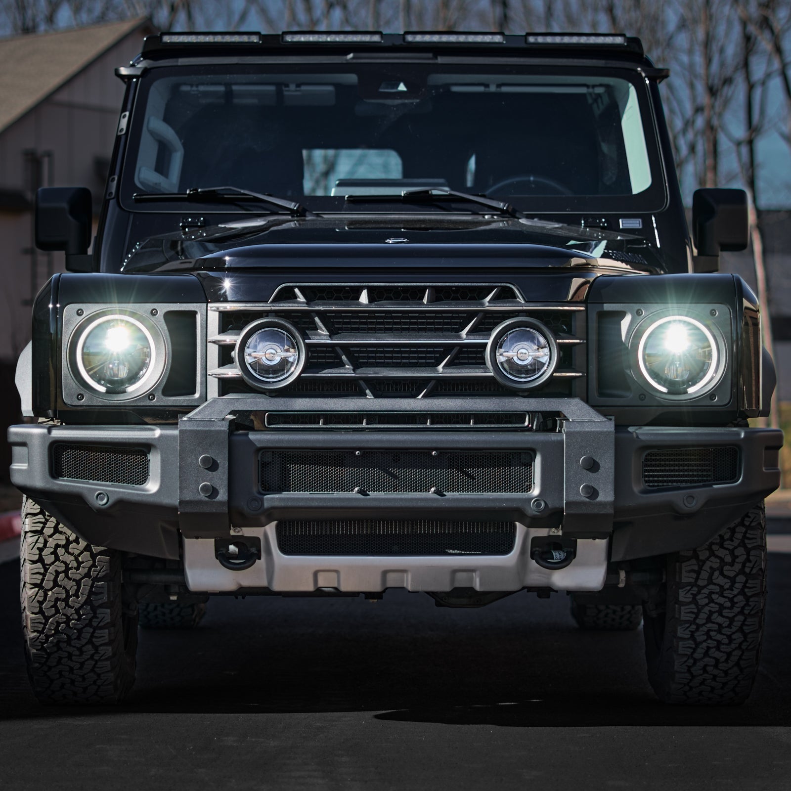 INEOS Grenadier Front Bumper Light Kit (Mount + 3-Light LED Bar)