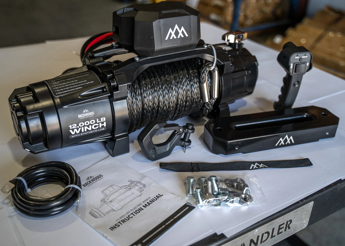 Backwoods 12,000lb winch, alternate product photo