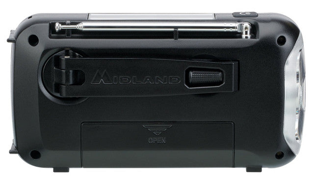 Midland ER40 emergency crank weather radio, flashlight and ports