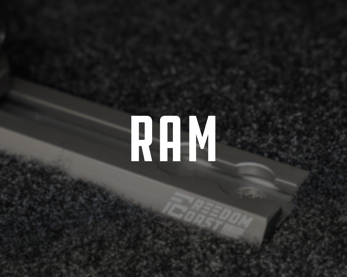 Freedom Track bed rail for Ram trucks, title card