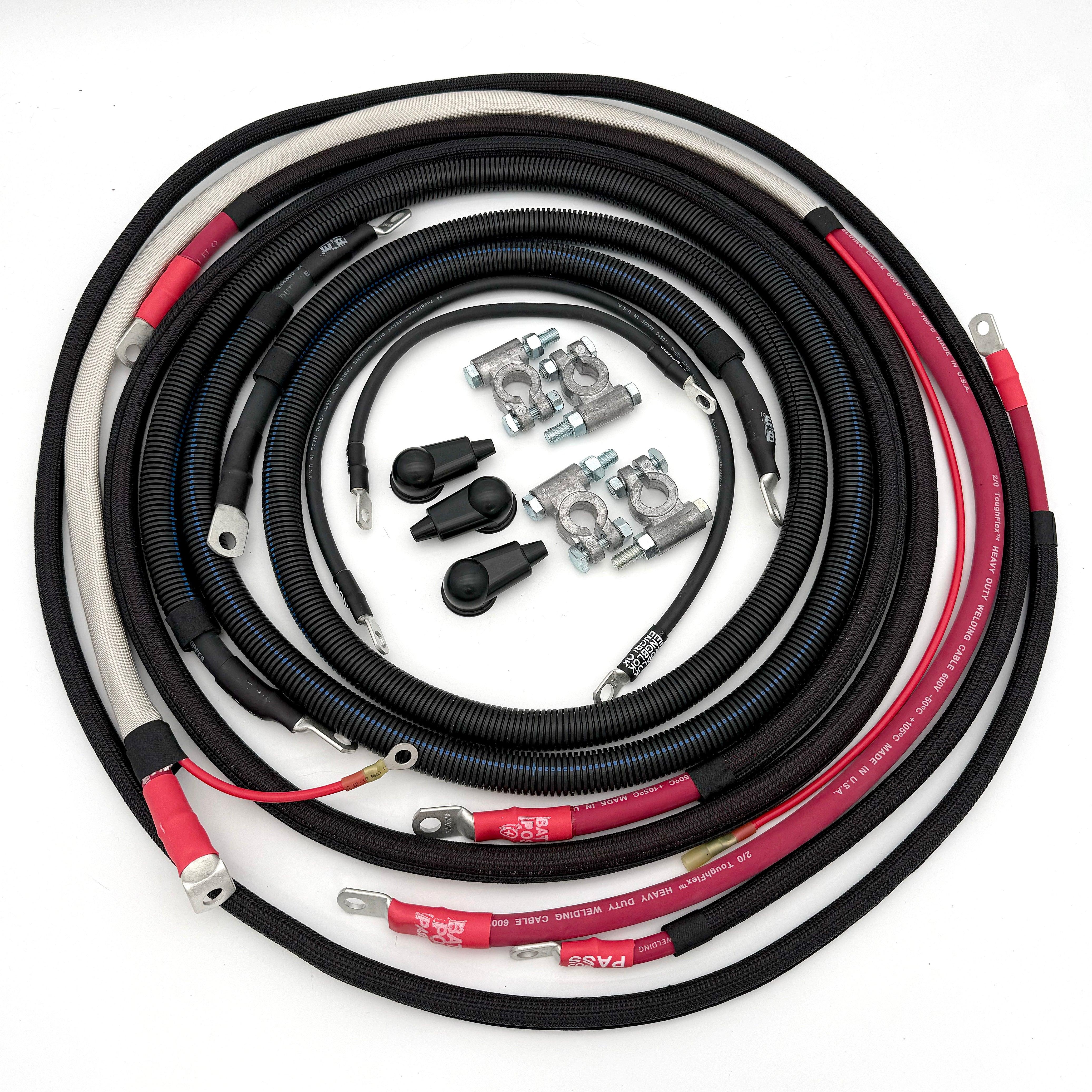 Ford Powerstroke 6.7 Diesel - F250/F350 Battery Cable Kit (2017-2021)